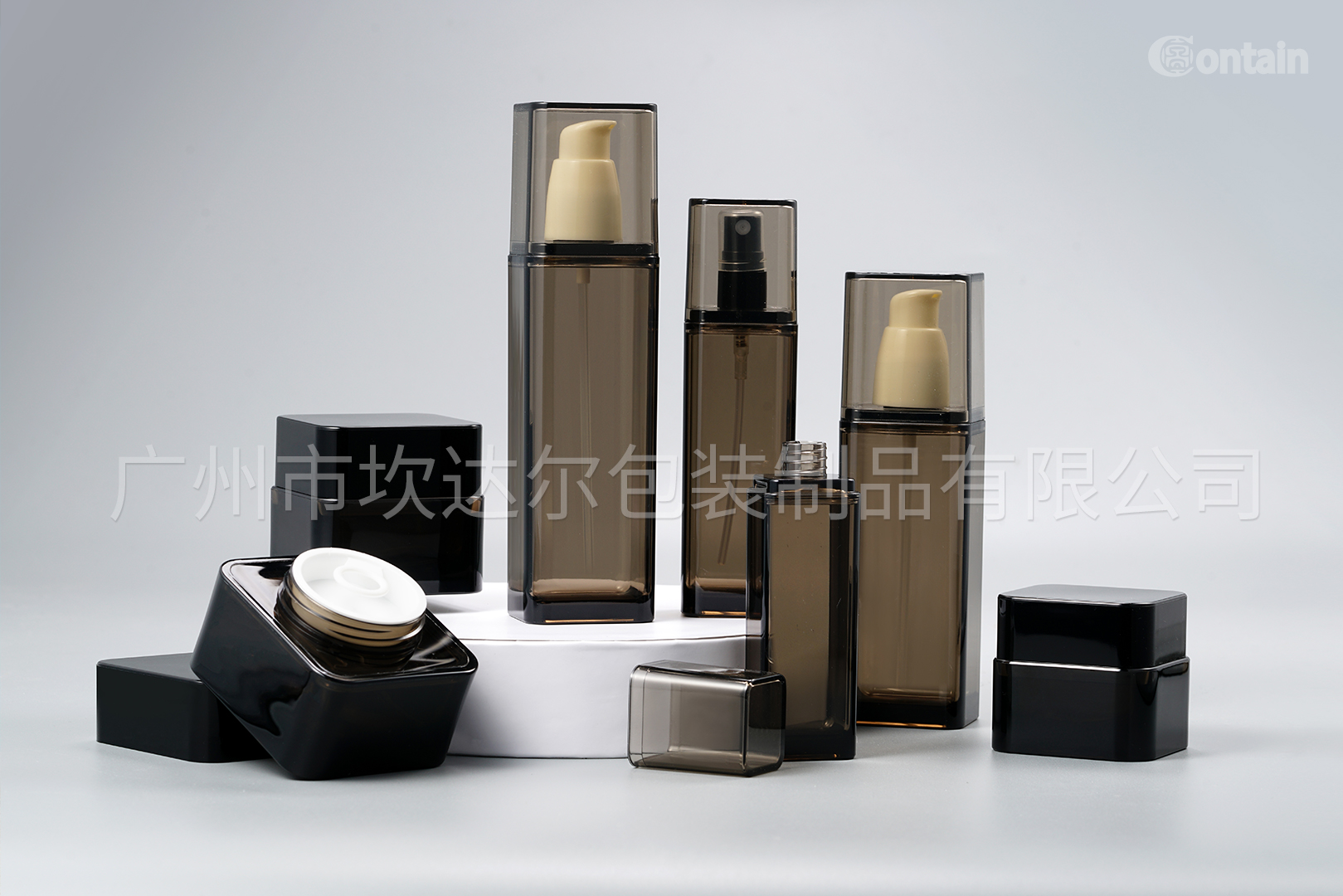 -水乳霜瓶- 42.四方瓶透明黑系列
